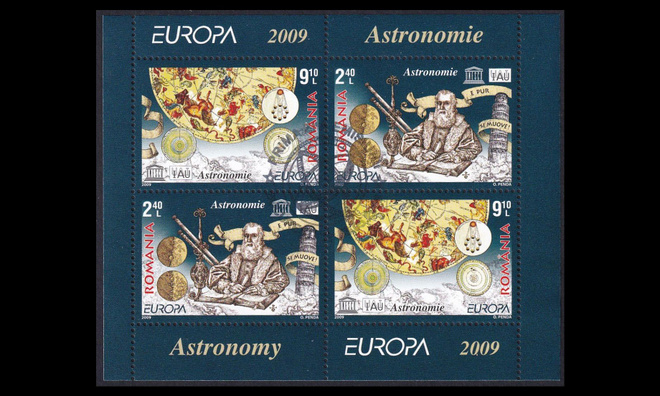 Romania 6357-8BL445_II o Europa astronomia (2009)