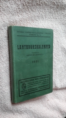 Arthur Rindell: Lantbrukskalender 1931