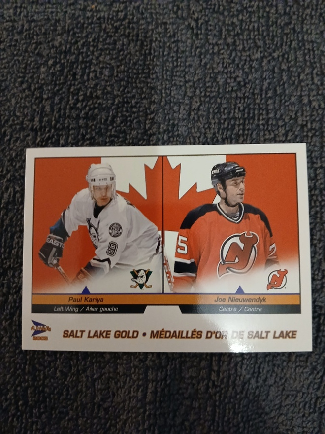 Paul Kariya / Joe Nieuwendyk - Salt Lake gold team Canada
