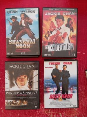 Jackie Chan dvd valikoima 3€/kpl
