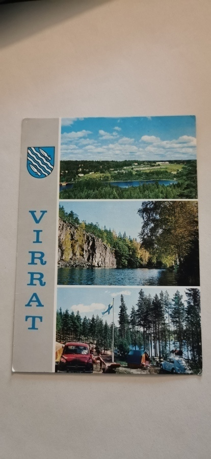 VIRRAT, näkymä Pukkivuorelta, TORISEVA JA LAKARINHARJU  pk.