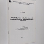 Arpo Aromaa : Health surveys in the planning and implemen... - pikkukuva 1