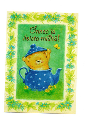 Nalle...°"ONNEA ja ILOISTA MIELTÄ"° -KORTTI / Karto