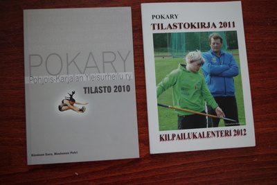 Pohjois-Karjalan yleisurheilutilastokirjat 2010 ja 2011