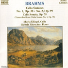 Johannes Brahms : Sellosonaatteja - NAXOS - CD - pikkukuva 1