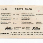 Purkkakuva Hellas Autosarja n:o 76 STEYR PUCH - pikkukuva 2