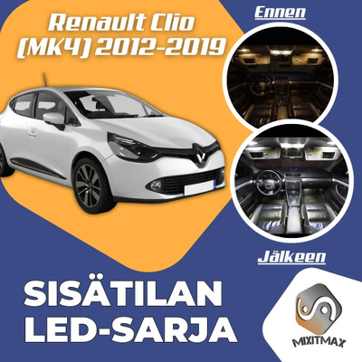 Renault Clio IV Sisätilan LED-sarja 7-osainen
