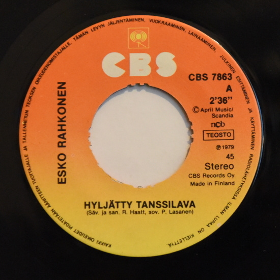 Single: Rahkonen, Esko - Hyljätty tanssilava / Koska tulla..