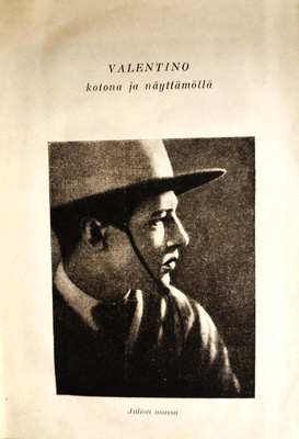 Valentino kotona ja näyttämöllä