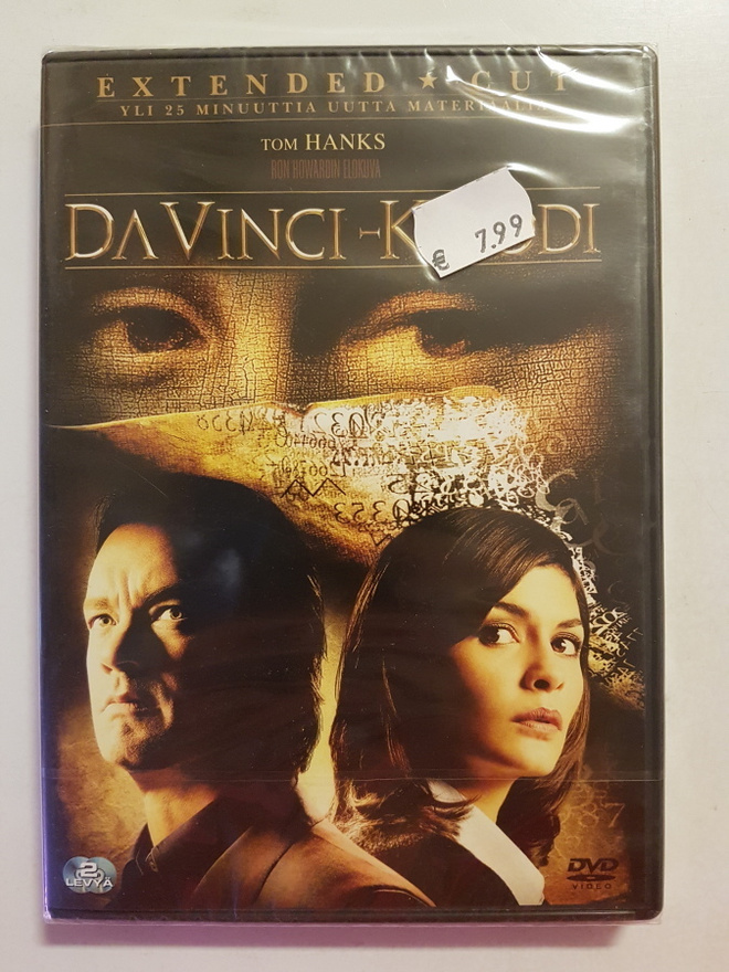Da Vinci koodi, suomijulkaisu, UUSI, DVD
