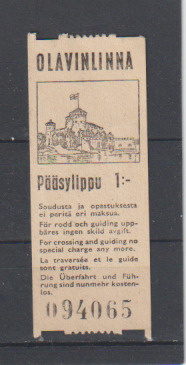PÄÄSYLIPPU, OLAVINLINNA