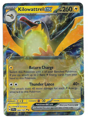 Kilowattrel ex 68/191 Pokemon TCG
