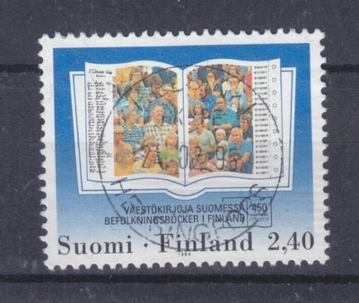 Väestökirjat kaunisleimaisena.