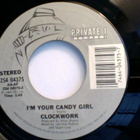 CLOCKWORK :: I'M YOUR CANDY GIRL :: VINYL 7" 1984 - pikkukuva 3