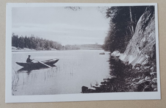 Bromarf, Långviken, mies  veneessä, SMY (S F, 2) k. k-k 1915