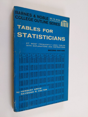 Herbert Arkin : Tables for statisticians