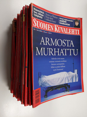 Suomen kuvalehti vuosikerta 2001 (1-52, nro 18 puuttuu)