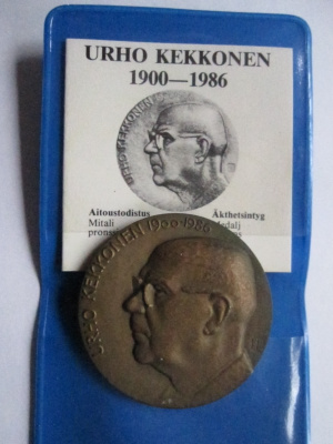Presidentti Urho Kekkonen mitali