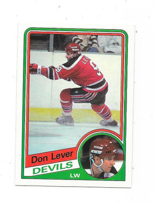 1984-85 OPC #112 Don Lever , New Jersey Devils
