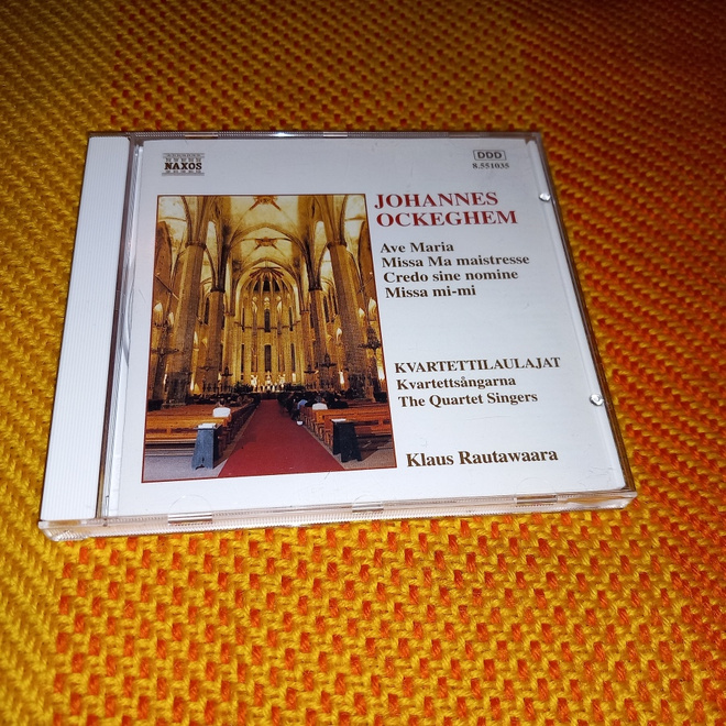 Johannes Ockeghem - Ave Maria; Missa Ma maistresse; Credo CD