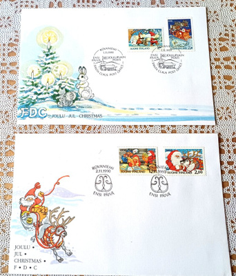 Marjaliisa Pitkäranta 2 kpl  FDC v. 1990 ja 1991