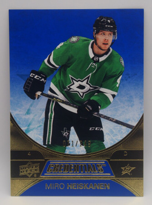 2021-22 Credentials Indigo Miro Heiskanen /249