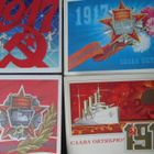 CCCP: neljä propagandapostikorttia - Eläköön Lokakuu! - pikkukuva 1