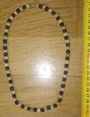Puuhelmi-Kaulaketju 50cm