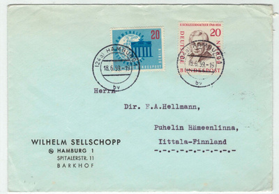 Berlin Mi 189 ym kirje Suomeen