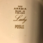 Arabia  LADY  kahvikupit 6-osaa,harvinaisuudet ! - pikkukuva 2