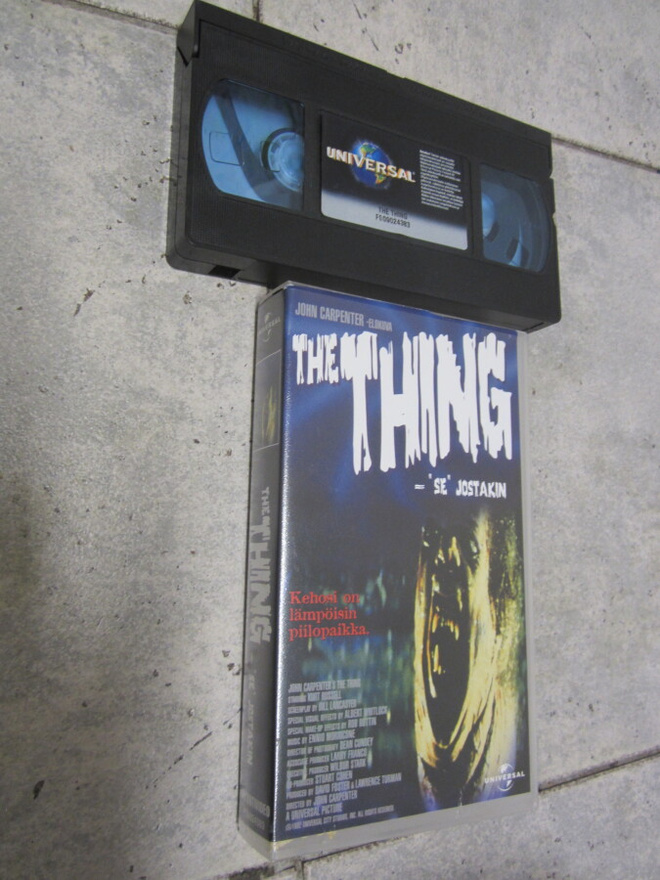 The thing -Se jokin -  vhs (pikkukoppainen )