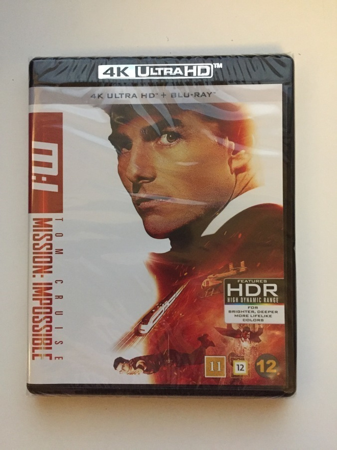 Mission: Impossible 1 (4K Ultra HD + Blu-ray) (2 disc) UUSI