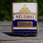 Helsinki Emalinen merkki. Halkaisija - 22 mm. - pikkukuva 3