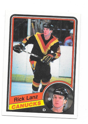 1984-85 OPC #321 Rick Lanz Vancouver Canucks
