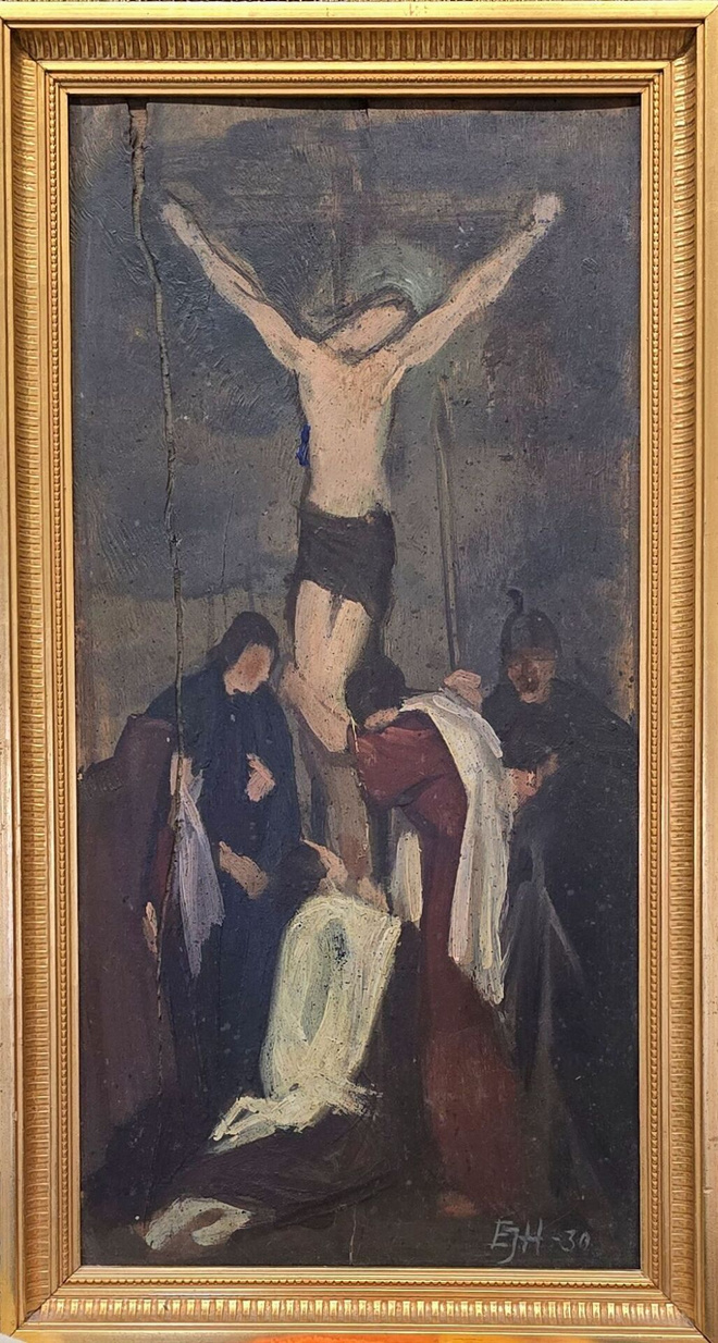 Eino J. Härkönen – Enon kirkon alttaritaulun luonnos 1930
