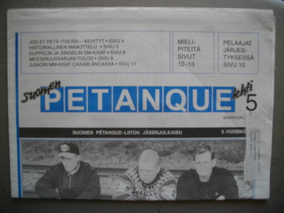 Suomen Petanque Nro 5/1993 (5.5)