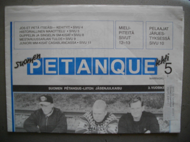 Suomen Petanque Nro 5/1993 (5.5)