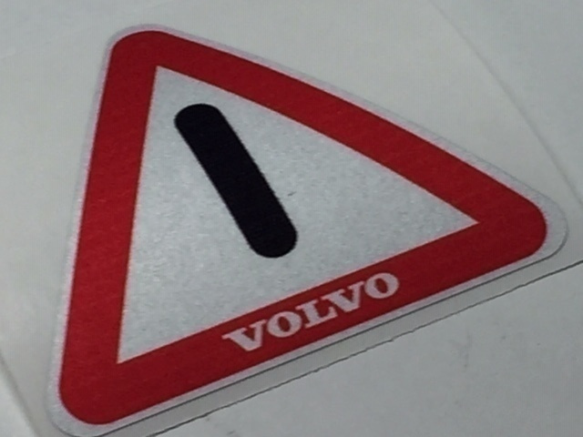 Volvo heijastava varoitus ovitarra "retro"