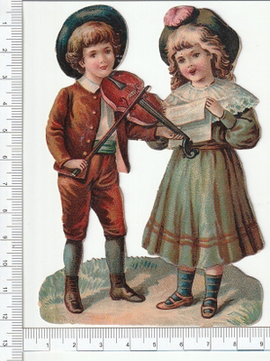*musisoivat nuoret, 12 x 8,5 cm *