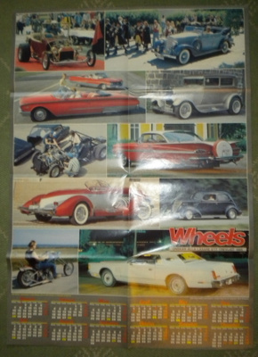 Kalenterijuliste - Wheels Magazine 1985