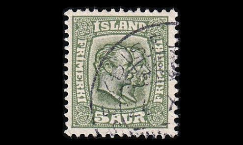 Islanti 51 o Kaksi kuningasta 5 A (1907)