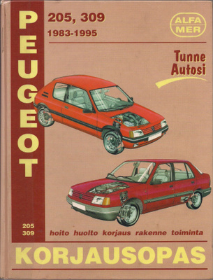 Peugeot 205, 309 1983-1995 korjausopas