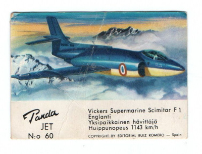 Purkkakuva Panda JET n:o 60 VICKERS SUPERMARINE