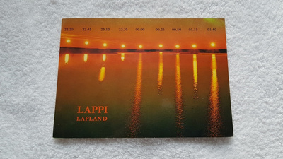 LAPPI Postikortti 1977 midnight summer night