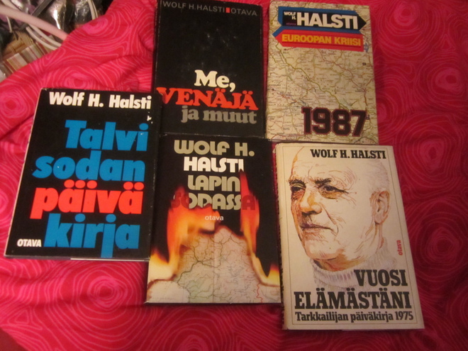 Wolf H. Halsti 4 kirjaa mm. Vuosi elämästäni, Lapin sodassa,