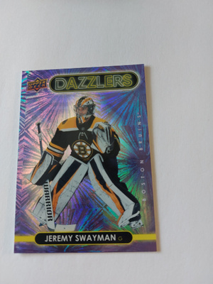 2021-22 Upper Deck Dazzlers Purple #DZ4 Jeremy Swayman