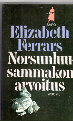 ELIZABETH FERRARS: Norsunluusammakon arvoitus, SaPo 290 1.p.