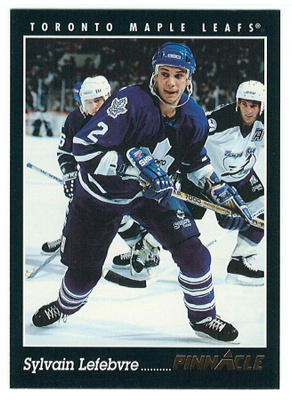 93-94 Pinnacle #317 Sylvain Lefebvre