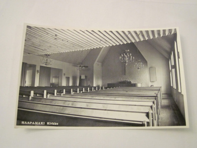 VANHA Postikortti Haapamäki Keuruu 1950-l Alkup.Mallikappale