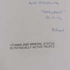 Mikael Fogelholm : Vitamin and Mineral Status in Physical... - pikkukuva 2